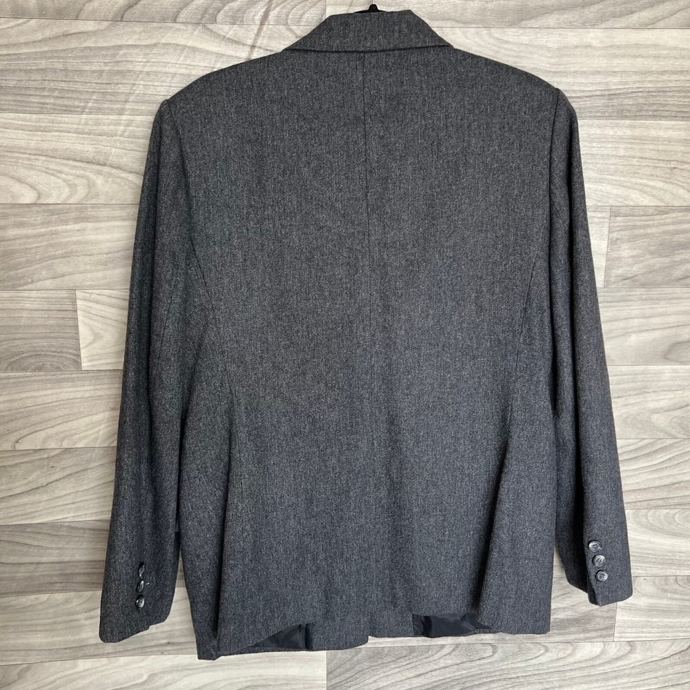 Vintage E.H. Woods Classic Gray Women's Wool Blend Blazer - Picture 13 of 13
